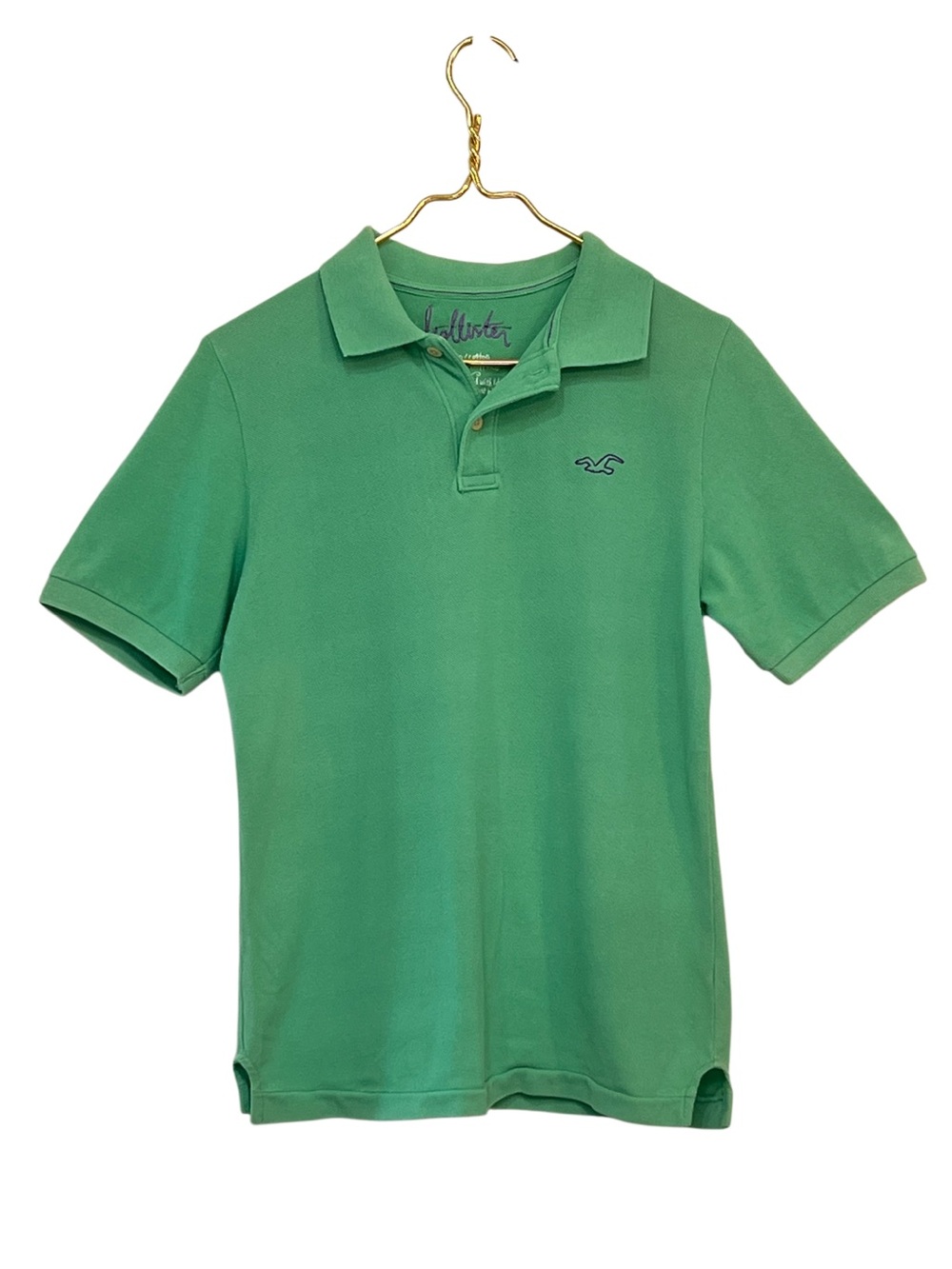 Hollister Green Cotton Polo Shirt Men’s Late 2000s Small